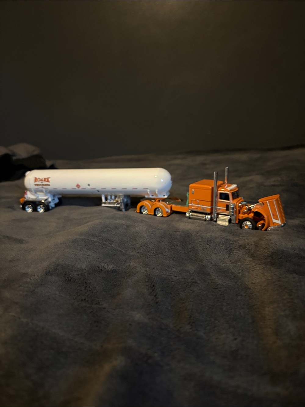 Orange Semi Truck Tanker Toy - Kids Toys